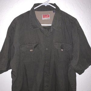 Wrangler Shirt Mens 2XL Short Sleeve